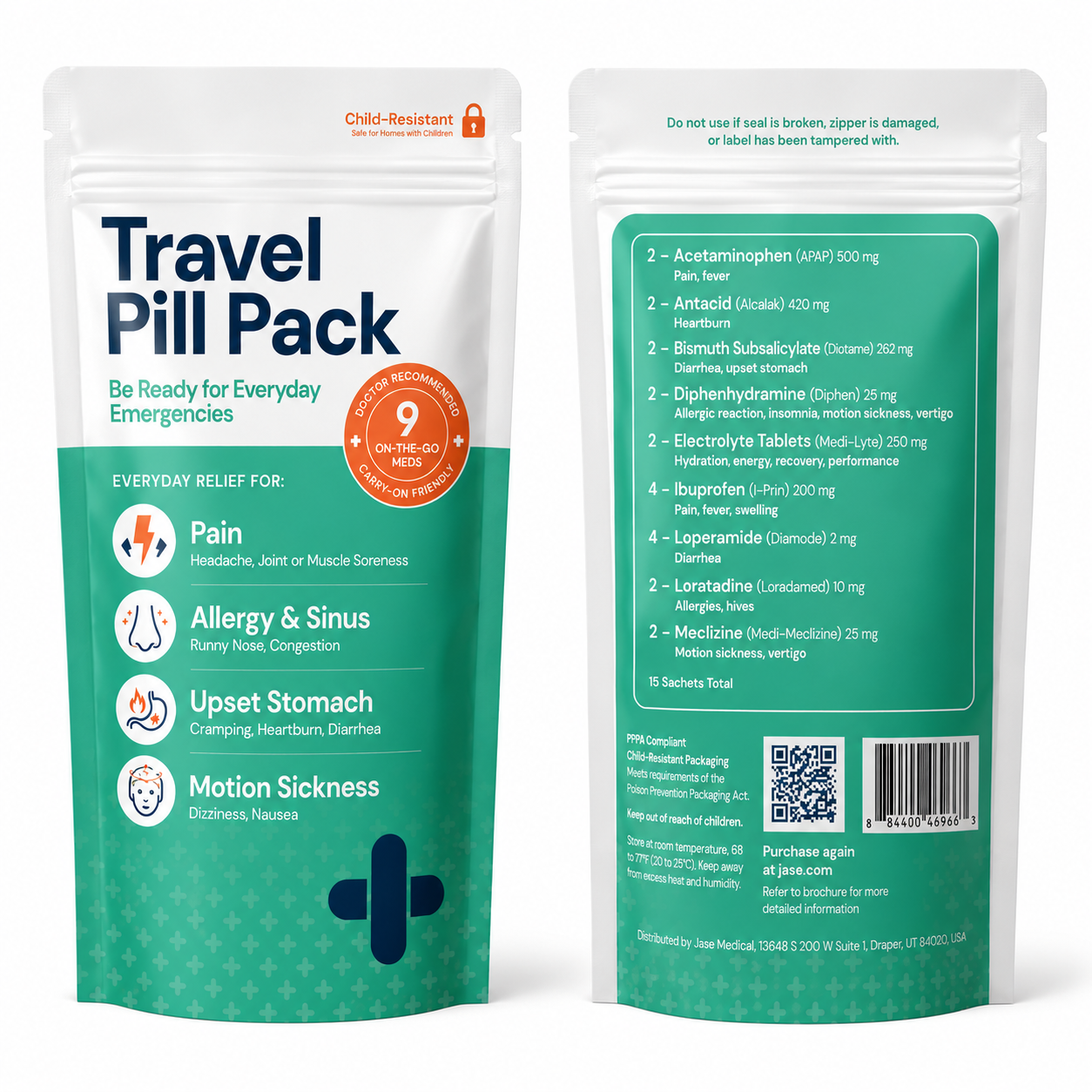 Travel Pill Pack | Child-Resistant Packaging