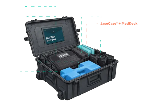 emergency drug tackle box Bunker in a Box – Jase Medical