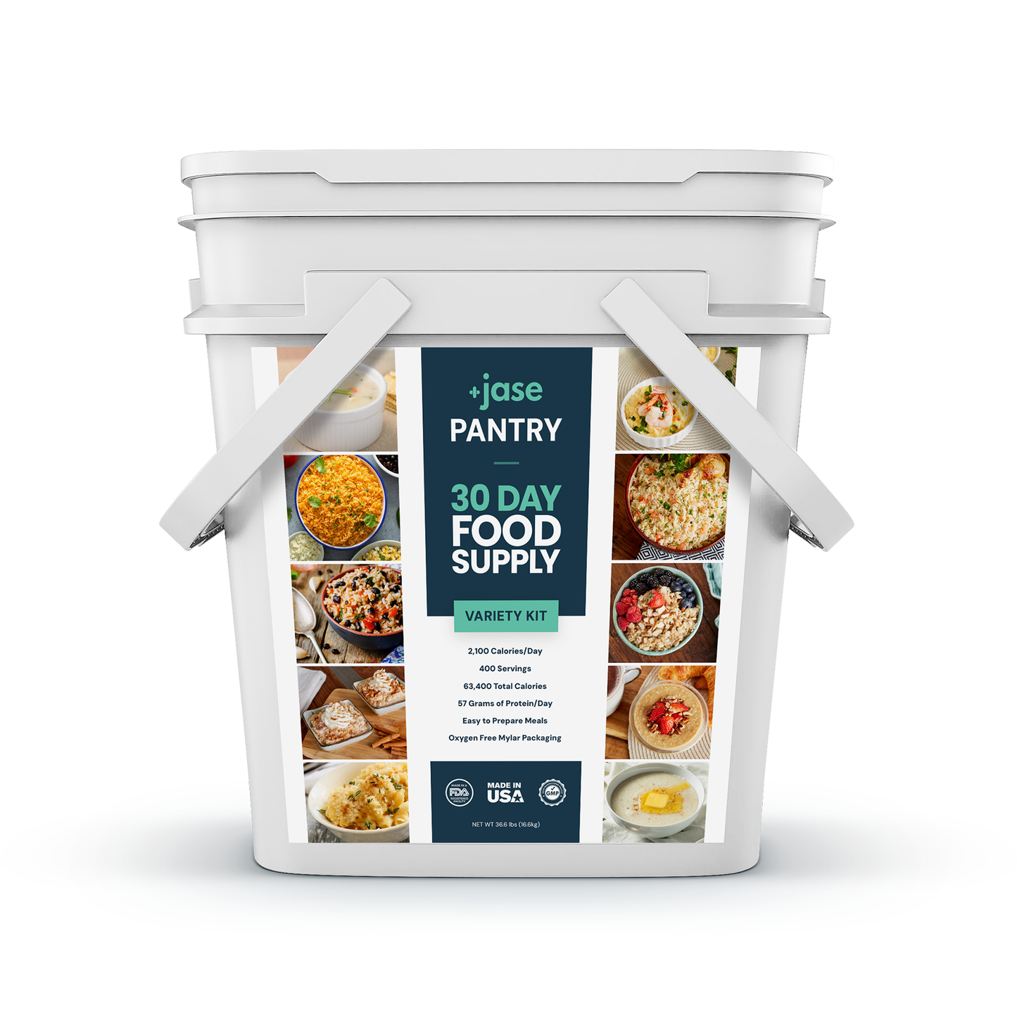 Jase Pantry 30-Day Food Supply + Water Filter + Jase Case Bundle
